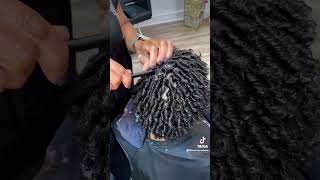 How to set loose curl pattern natural hair [upl. by Yelats]