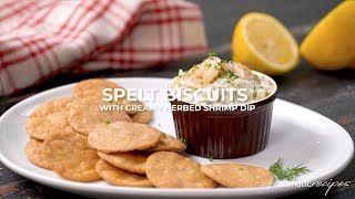 Rotimatic Recipes Spelt Biscuits with Creamy Herbed Shrimp Dip [upl. by Ettesil578]