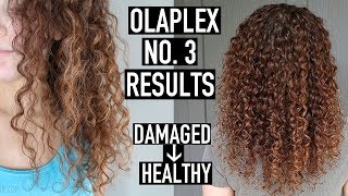 Olaplex No 3 Before amp After Results  How to Use Olaplex to Repair Damaged Curly Hair [upl. by Nylek]