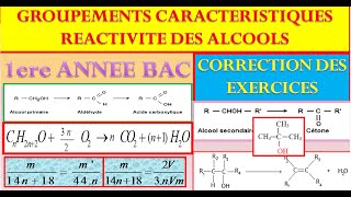 EXERCICES SUR LES ALCOOLS POUR 1 ANNEE BAC BIOF [upl. by Fry]