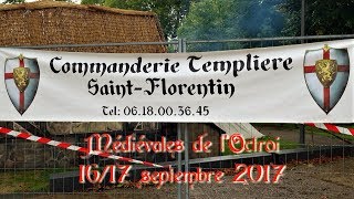 Fête médiévale de SaintFlorentin 2017 Adoubement de chevalier [upl. by Lebezej587]