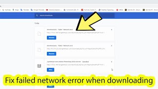 How to fix google chrome download failed network error [upl. by Waneta]