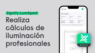 Cómo realizar cálculos de iluminación en Signify LumXpert [upl. by Felipe]