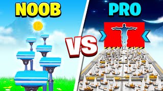 Noob Vs Pro Deathrun Challenge in Fortnite  Fortnite Creative Mode [upl. by Ansela697]