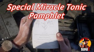 Red Dead Redemption 2  Special Miracle Tonic Pamphlet Location [upl. by Kohsa]