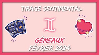 ❤️ GÉMEAUX  FÉVRIER 2024  💓 De grands espoirs amoureux car vous vous connaissez mieux 💌✨ [upl. by Leorsiy201]