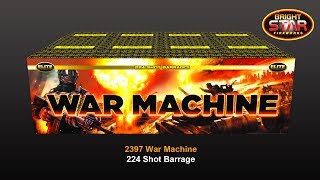 Bright Star Fireworks  2397 War Machine Barrage [upl. by Alley]