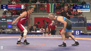 12 FS  58 kg V ALEKSEEV RUS df W OLEJNIK POL by FALL 80 [upl. by Tressia520]