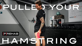 Pulled Hamstring Rehab How To Manage A Hamstring Strain  Episode 31 [upl. by Lesiram]