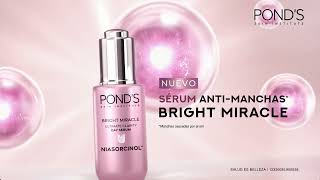 Prueba el nuevo sérum POND´S® Bright Miracle con NIASORCINOL™ [upl. by Egiedan818]