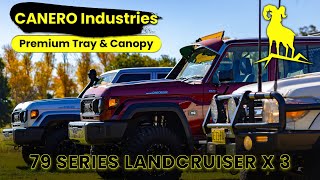 3 Cruisers 3 Custom Builds  79 Series Landcruiser Canero Comparison [upl. by Enyrhtac]