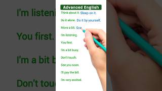 10 Basic VS Advanced English Sentences esl shorts english [upl. by Acissey]