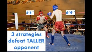 3 Strategies to defeat taller opponent 58quot vs 64quot Real Time FightSparring Footage [upl. by Erwin289]