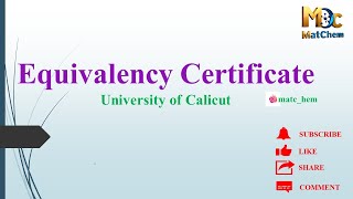 Equivalency Certificate tnteu BEd calicutuniversity LBSSET ktet [upl. by Asabi]