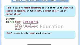 Learn Direct to Indirect Speech Conversion  Part 1  English Grammar  iken  ikenedu  ikenApp [upl. by Beckman]