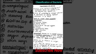 Classification of Bacteriashortszoology [upl. by Herzig145]