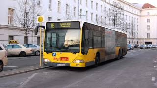 BVG Bus Berlin  1761 Soundaufnahme Mitfahrt Citaro Dreiachser Linie 154 [upl. by Neyuh]