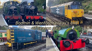 Bodmin amp Wenford railway’s end of season gala  14923 [upl. by Nyliac517]