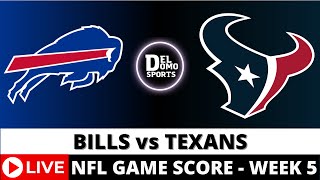 BUFFALO BILLS VS HOUSTON TEXANS LIVE 🏈 NFL Game Score PlaybyPlay Week 5  OCT 6 2024 [upl. by Hayyifas]