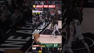 🔥🔥D1 Postercollegebasketball reaction division1 basketball dunk baylor poster hoops [upl. by Allebasi]