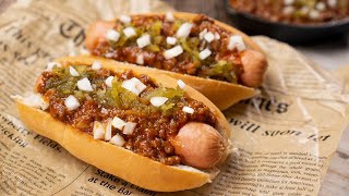 Easy Homemade CHILI DOGS  DAIRY QUEENS COPYCAT  Recipesnet [upl. by Ferguson]