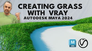 Mastering Vray Create Realistic Grass in Maya  2024 [upl. by Doralyn]