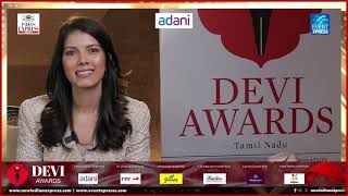 Devi Awards Chennai 2024 winner Kaviya Kalanithi Maran on receiving the award [upl. by Sevik]