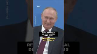 Niño pide apretón de manos de Putin para regalarle a su papá en su cumpleañosputin presidente [upl. by Ilyk]