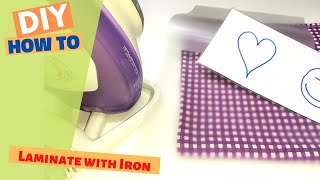 Laminate with Iron  How to laminate even without a laminator [upl. by Brosine806]