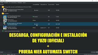 COMO Bajar e INSTALAR yuzu OFICIAL keys y firmware  prueba Nier automata  Emulacion de SWITCH [upl. by Linc]