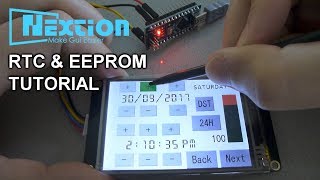 NextionArduino Tutorial 3 RTC and EEPROM Enhanced Version [upl. by Ayerim]