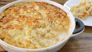 Cheesy Cauliflower Bake Recipe Cauliflower Cheese [upl. by Yztim]