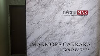 MÁRMORE CARRARA GOLD PEDRAS  DÉCORMAX [upl. by Neelyhtak613]