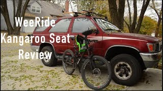 WeeRide Kangaroo Seat Review  Diamondback Release Mountain Bike [upl. by Naitsirt]