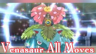 Venasaur All Attacks amp Moves Pokemon [upl. by Delinda]