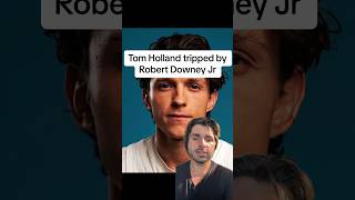 Tom Holland tripped by Robert Downey Jr [upl. by Meras]