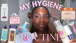 MY FEMININE HYGIENE ROUTINE🛀🏾 How to smell good amp stay fresh all day IN DEPTH [upl. by Landel]