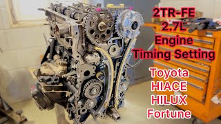 27L Engine Timing Marks Setting Of Toyota HIACE [upl. by Nahtad175]