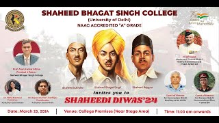 SHAHEEDI DIWAS 24  SHAHEED BHAGAT SINGH COLLEGE [upl. by Yatnoed483]