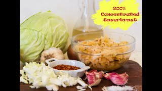 How to make Sauerkraut from Fermented cabbage Juice 200 Concentration [upl. by Barbaresi]