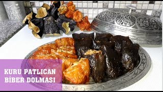 ANTEP USULU KURU PATLICAN BİBER DOLMASI NASIL YAPILIR [upl. by Melquist339]