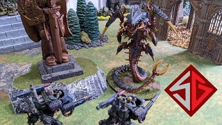 Tyranids vs Astra Militarum 1250 Point Warhammer 40K Battle Report [upl. by Kcirddehs]