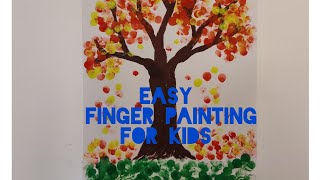 thumb painting  thumb printing  finger printing  thumb painting ideas  thumb painting tree [upl. by Vaden695]