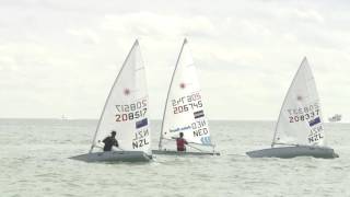 2016 Sailing World Cup Miami  Laser Medal Race [upl. by Yevrah371]