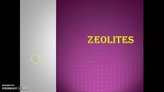 Zeolites [upl. by Llerrod39]