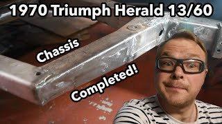 Chassis Welding Complete  1970 Triumph Herald 1360  Part 12 [upl. by Llenel287]