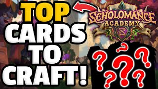 Top 10 BEST Legendaries To Craft  Scholomance Academy Guide [upl. by Arikahs]