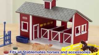 Stablemates Red Stable Set from Breyer  Breyer Model Horses [upl. by Nikola]