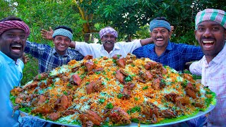 BIRYANI  QUAIL BIRYANI Made with 200 Quail  Marriage Biryani Cooking In Village  Biryani Recipe [upl. by Notsew]