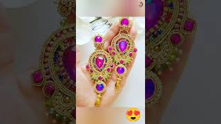 eid collection earrings ampchuri ✨️😍trending jewellery youtubeshorts youtube shorts viral [upl. by Enirod]